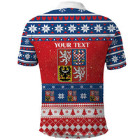 Personalized Czech Republic Christmas Polo Shirt Czechia Vesele Vanoce - Wonder Print Shop