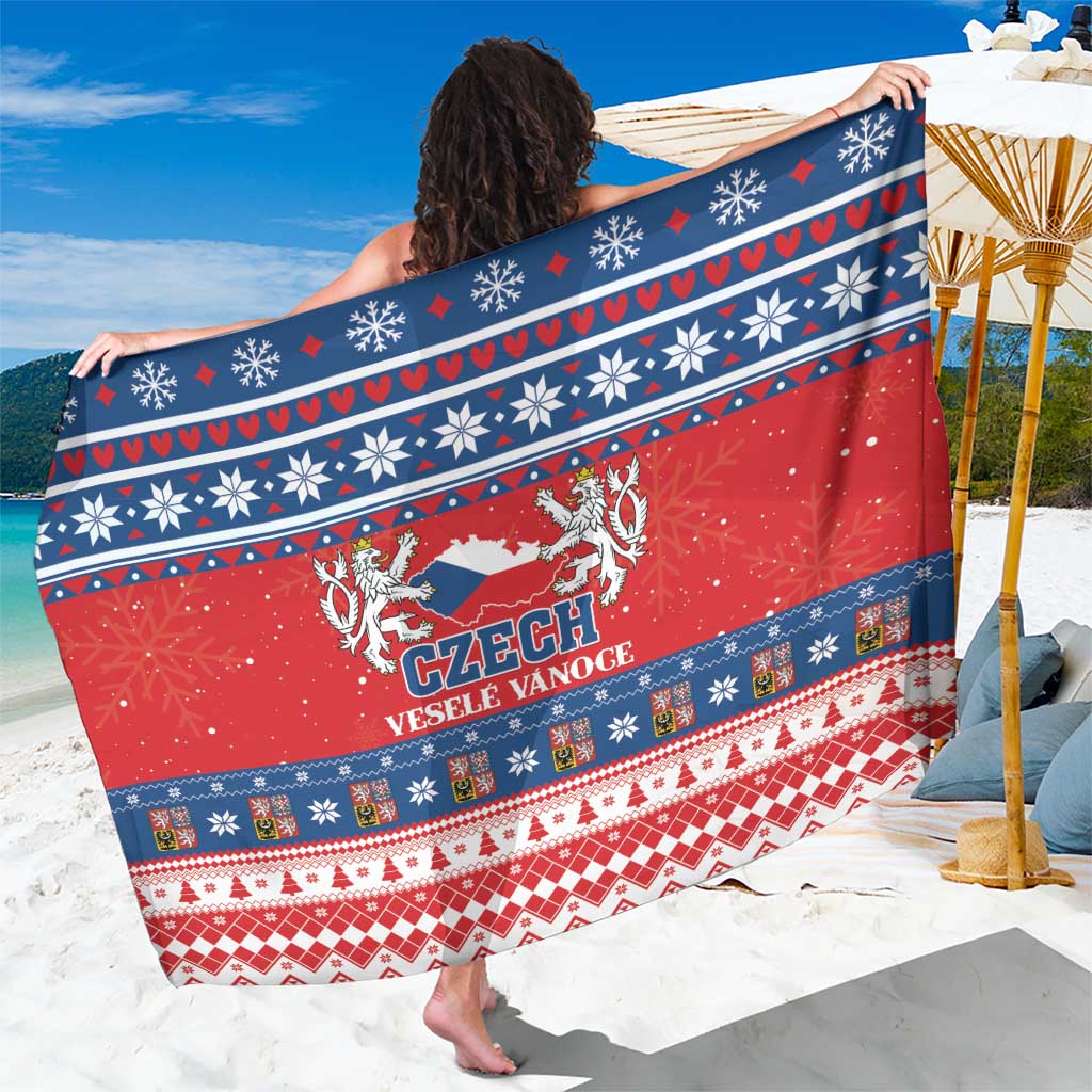 Czech Republic Christmas Sarong Czechia Vesele Vanoce - Wonder Print Shop