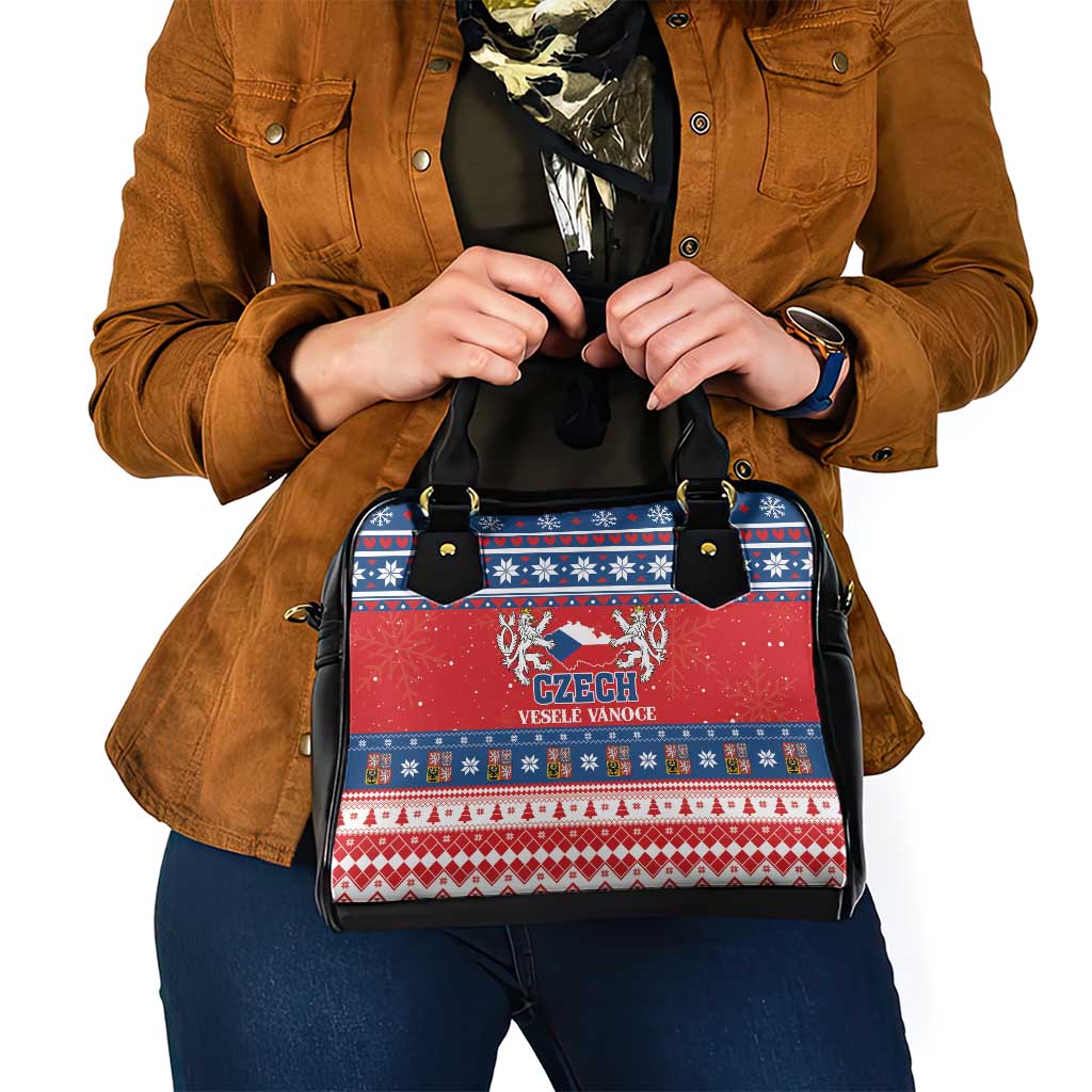 Czech Republic Christmas Shoulder Handbag Czechia Vesele Vanoce