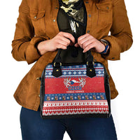 Czech Republic Christmas Shoulder Handbag Czechia Vesele Vanoce