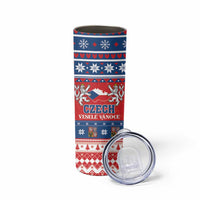 Czech Republic Christmas Skinny Tumbler Czechia Vesele Vanoce - Wonder Print Shop