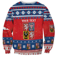 Personalized Czech Republic Christmas Sweatshirt Czechia Vesele Vanoce - Wonder Print Shop