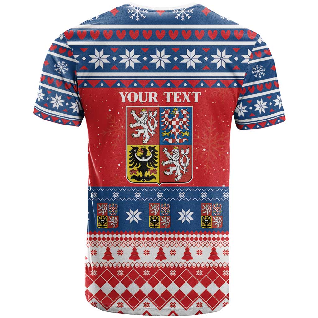 Personalized Czech Republic Christmas T Shirt Czechia Vesele Vanoce - Wonder Print Shop