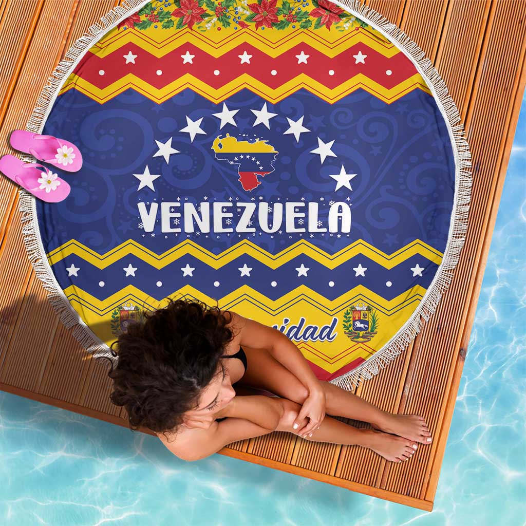 Venezuela Christmas Beach Blanket Feliz Navidad - Wonder Print Shop