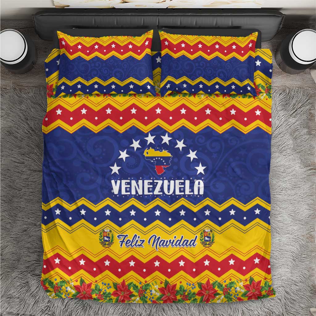 Venezuela Christmas Bedding Set Feliz Navidad - Wonder Print Shop