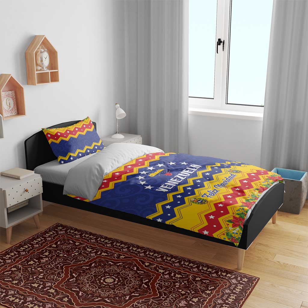 Venezuela Christmas Bedding Set Feliz Navidad - Wonder Print Shop