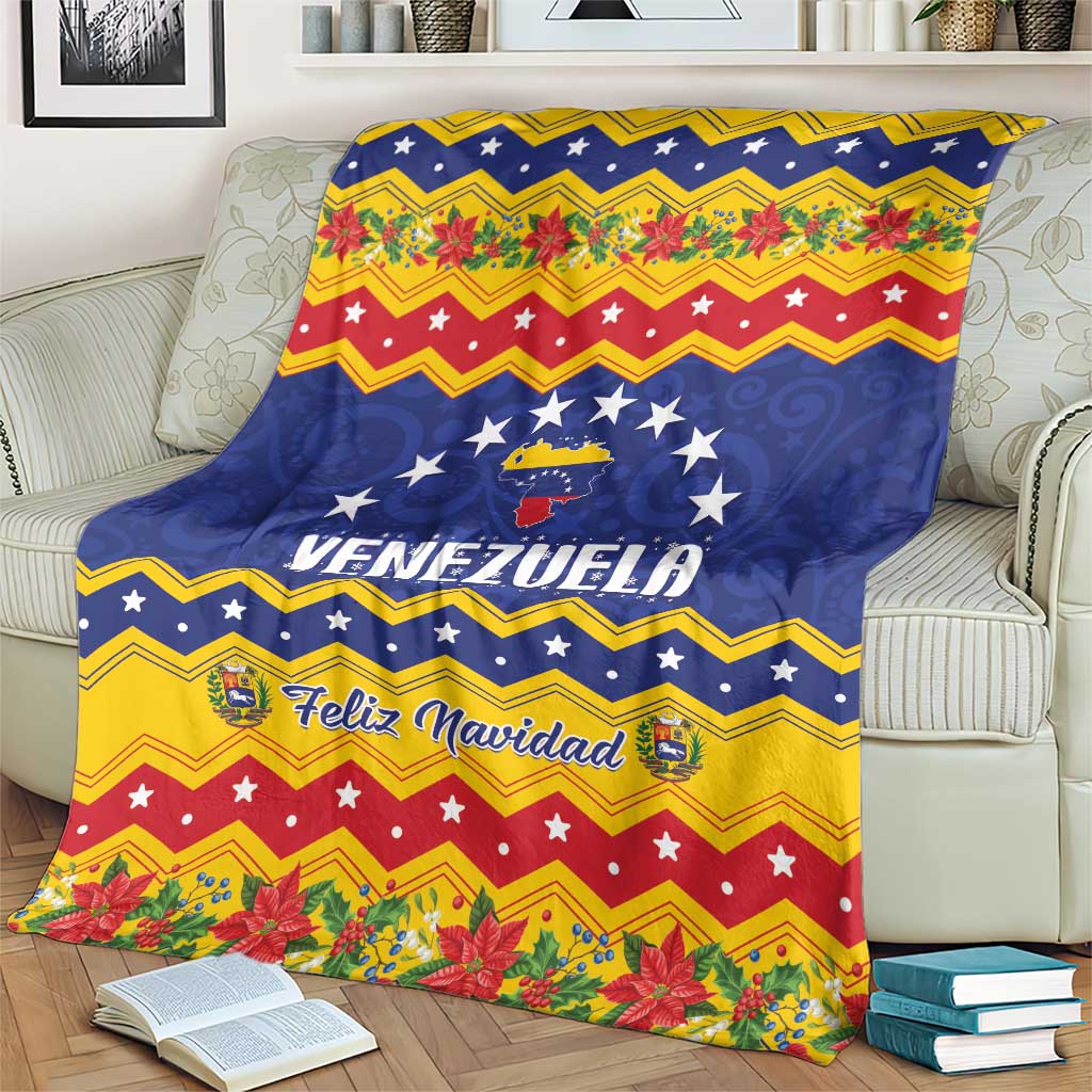 Venezuela Christmas Blanket Feliz Navidad