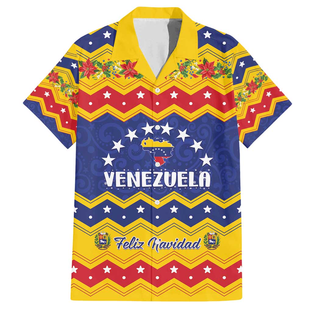 Personalized Venezuela Christmas Family Matching Long Sleeve Bodycon Dress and Hawaiian Shirt Feliz Navidad - Wonder Print Shop