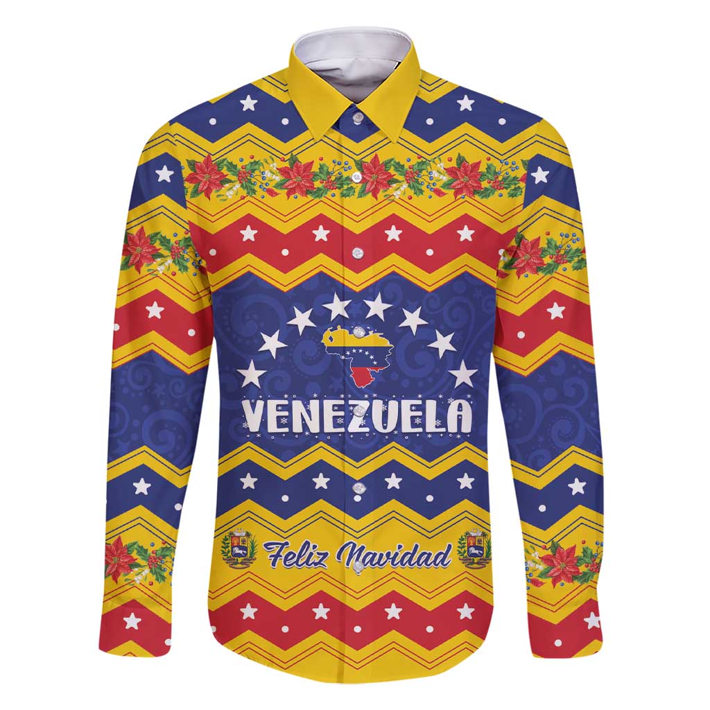 Personalized Venezuela Christmas Family Matching Short Sleeve Bodycon Dress and Hawaiian Shirt Feliz Navidad - Wonder Print Shop