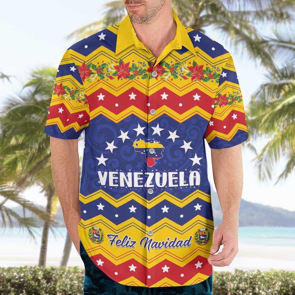Personalized Venezuela Christmas Hawaiian Shirt Feliz Navidad - Wonder Print Shop