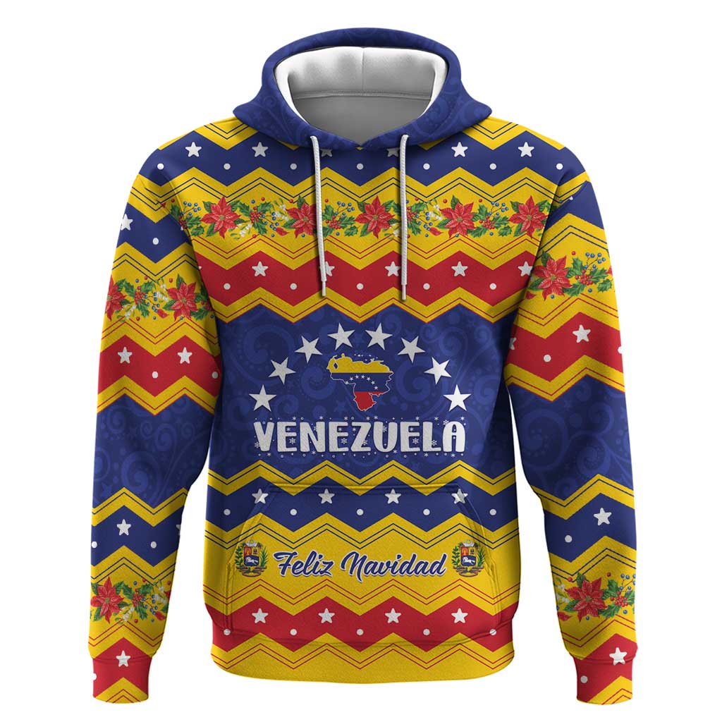 Personalized Venezuela Christmas Hoodie Feliz Navidad - Wonder Print Shop