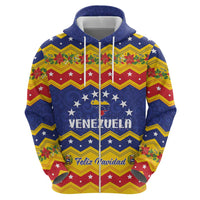 Personalized Venezuela Christmas Hoodie Feliz Navidad - Wonder Print Shop