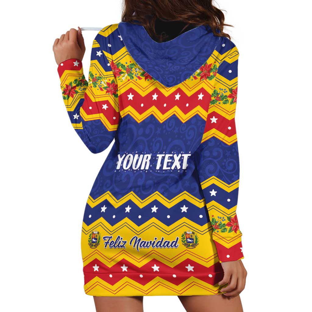 Personalized Venezuela Christmas Hoodie Dress Feliz Navidad - Wonder Print Shop
