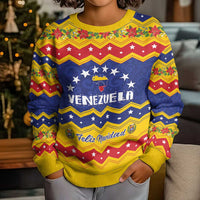 Venezuela Christmas Kid Ugly Christmas Sweater Feliz Navidad - Wonder Print Shop