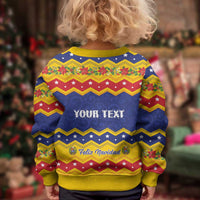 Venezuela Christmas Kid Ugly Christmas Sweater Feliz Navidad - Wonder Print Shop