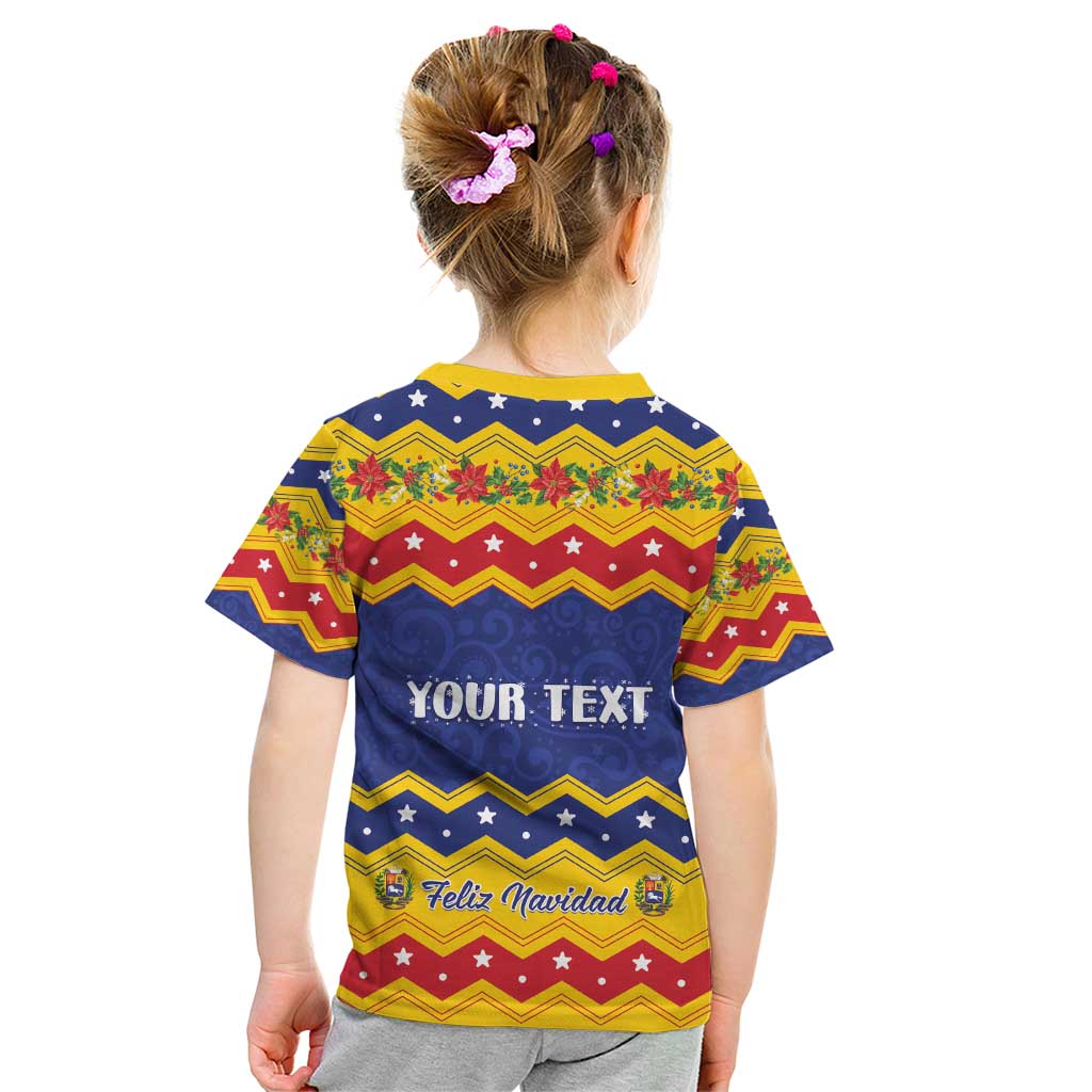 Personalized Venezuela Christmas Kid T Shirt Feliz Navidad - Wonder Print Shop