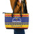 Venezuela Christmas Leather Tote Bag Feliz Navidad - Wonder Print Shop