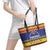 Venezuela Christmas Leather Tote Bag Feliz Navidad - Wonder Print Shop