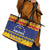 Venezuela Christmas Leather Tote Bag Feliz Navidad - Wonder Print Shop