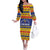 Personalized Venezuela Christmas Off The Shoulder Long Sleeve Dress Feliz Navidad - Wonder Print Shop