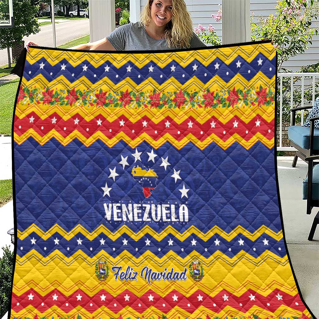 Venezuela Christmas Quilt Feliz Navidad - Wonder Print Shop