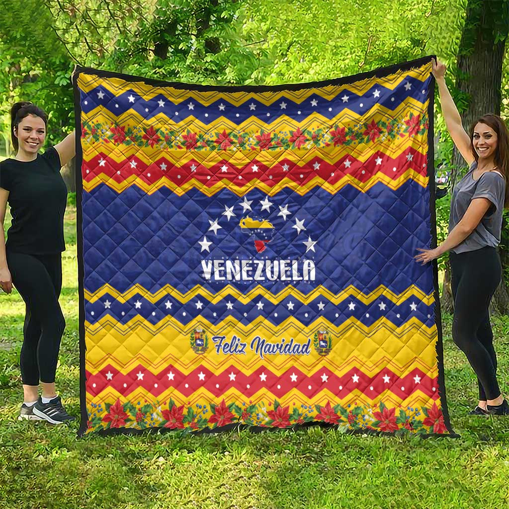 Venezuela Christmas Quilt Feliz Navidad - Wonder Print Shop