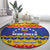 Venezuela Christmas Round Carpet Feliz Navidad
