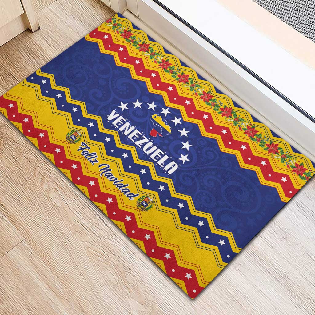 Venezuela Christmas Rubber Doormat Feliz Navidad - Wonder Print Shop