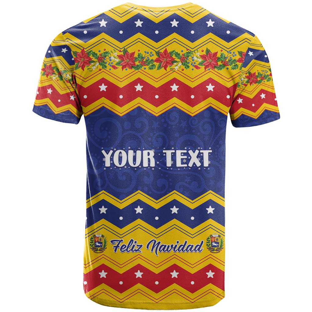 Personalized Venezuela Christmas T Shirt Feliz Navidad - Wonder Print Shop