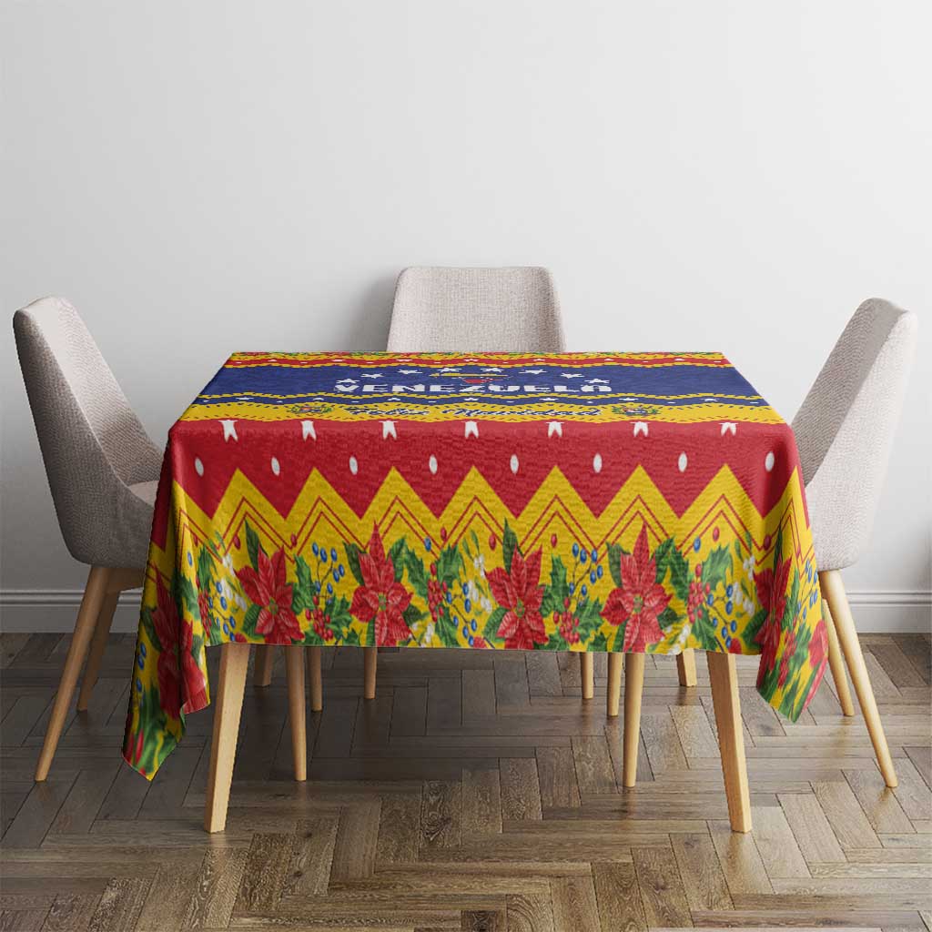 Venezuela Christmas Tablecloth Feliz Navidad - Wonder Print Shop
