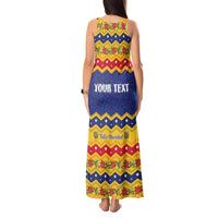 Personalized Venezuela Christmas Tank Maxi Dress Feliz Navidad - Wonder Print Shop