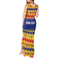 Personalized Venezuela Christmas Tank Maxi Dress Feliz Navidad - Wonder Print Shop
