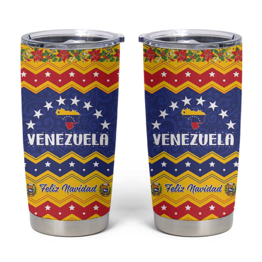 Venezuela Christmas Tumbler Cup Feliz Navidad - Wonder Print Shop