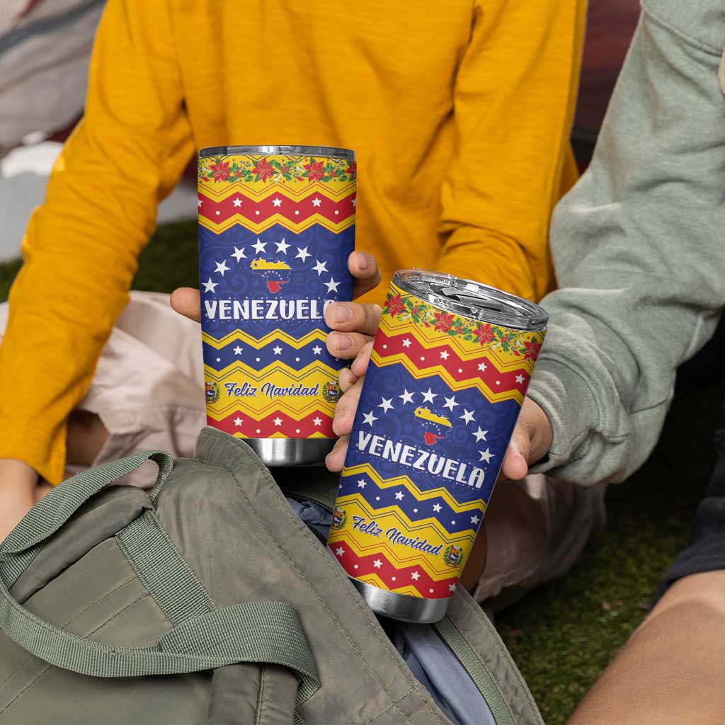 Venezuela Christmas Tumbler Cup Feliz Navidad - Wonder Print Shop