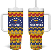 Venezuela Christmas Tumbler With Handle Feliz Navidad - Wonder Print Shop