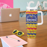 Venezuela Christmas Tumbler With Handle Feliz Navidad - Wonder Print Shop