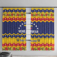 Venezuela Christmas Window Curtain Feliz Navidad - Wonder Print Shop