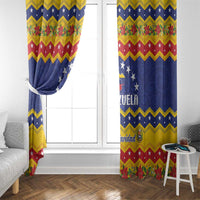 Venezuela Christmas Window Curtain Feliz Navidad - Wonder Print Shop