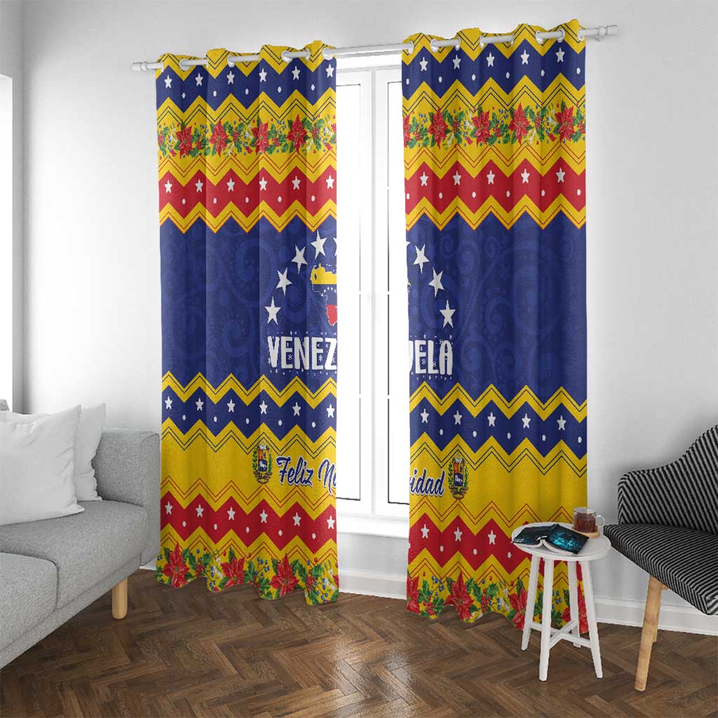 Venezuela Christmas Window Curtain Feliz Navidad - Wonder Print Shop