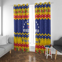 Venezuela Christmas Window Curtain Feliz Navidad - Wonder Print Shop