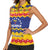 Personalized Venezuela Christmas Women Sleeveless Polo Shirt Feliz Navidad - Wonder Print Shop