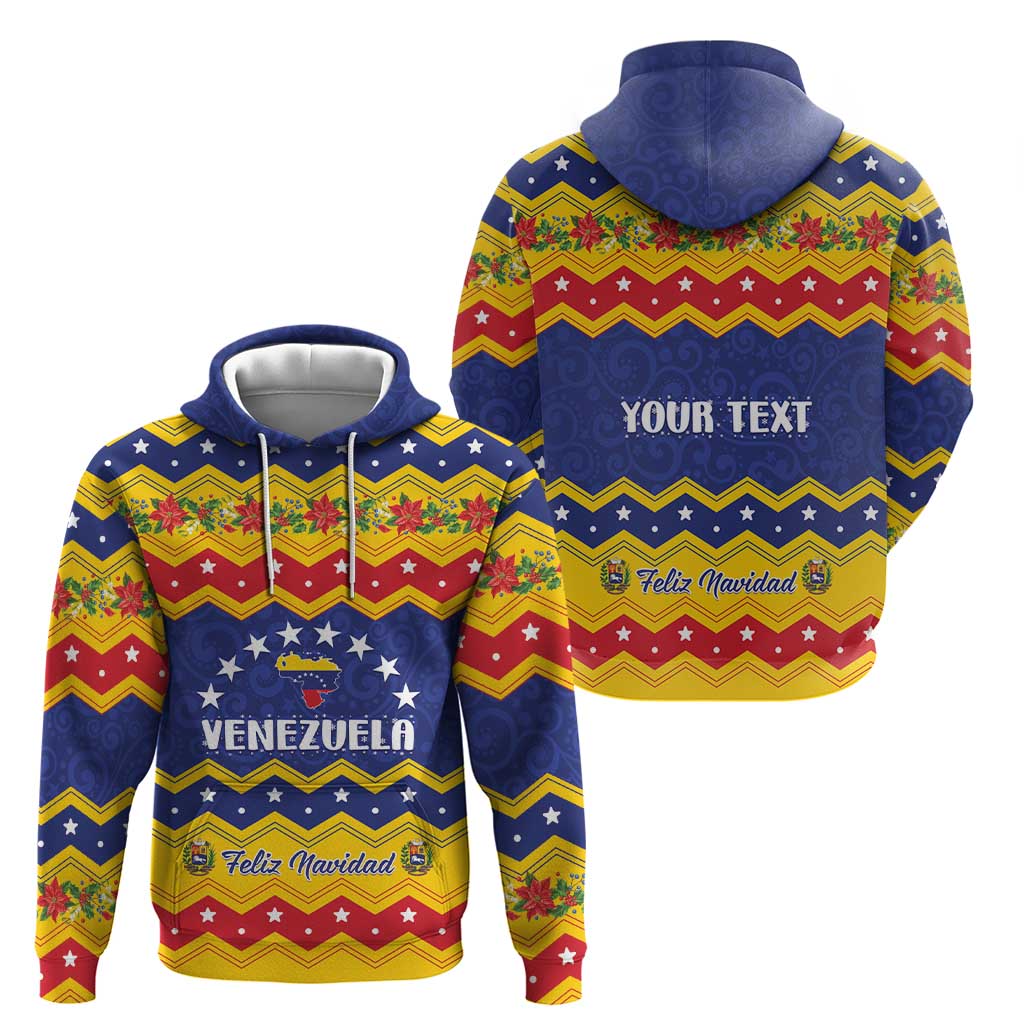 Personalized Venezuela Christmas Zip Hoodie Feliz Navidad - Wonder Print Shop