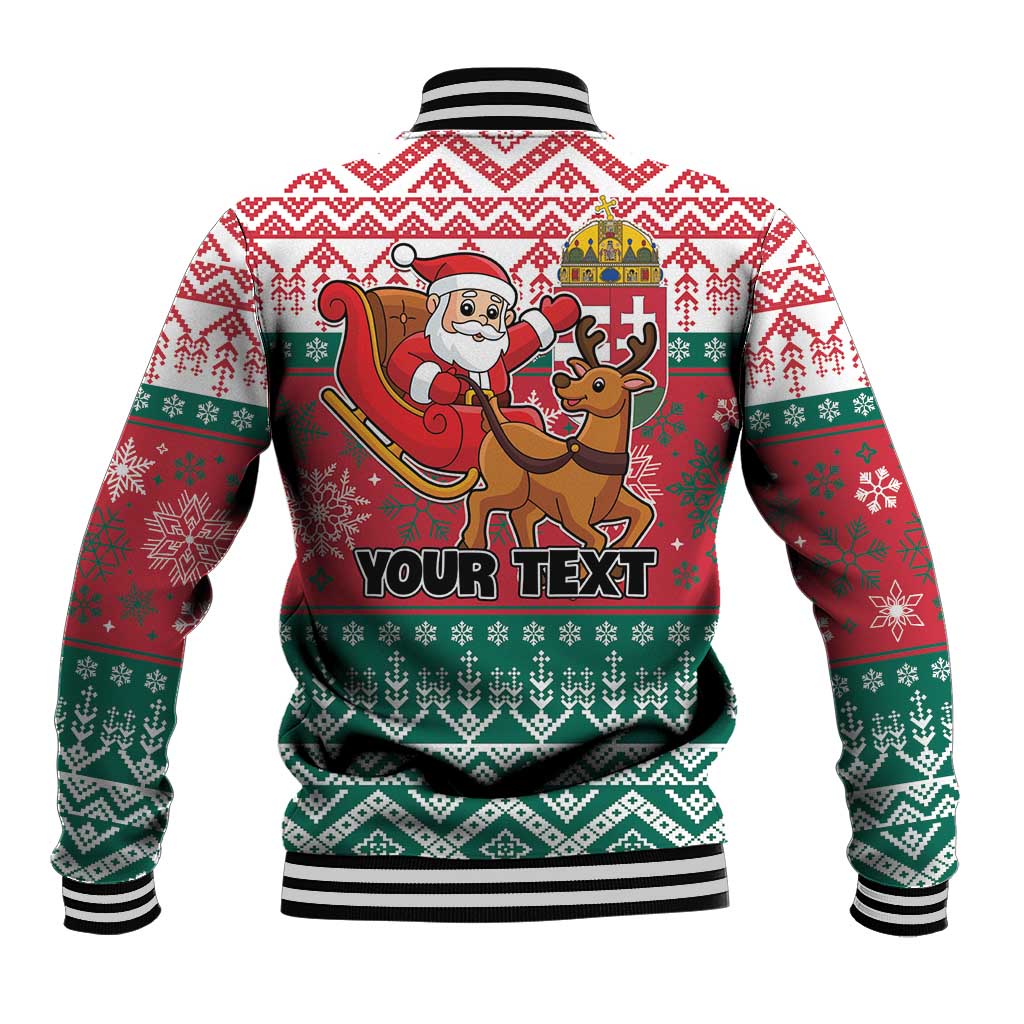 Personalized Hungary Christmas Baseball Jacket Magyarorszag Boldog Karacsonyt - Wonder Print Shop