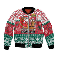 Personalized Hungary Christmas Bomber Jacket Magyarorszag Boldog Karacsonyt - Wonder Print Shop