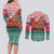Personalized Hungary Christmas Couples Matching Long Sleeve Bodycon Dress and Long Sleeve Button Shirt Magyarorszag Boldog Karacsonyt - Wonder Print Shop