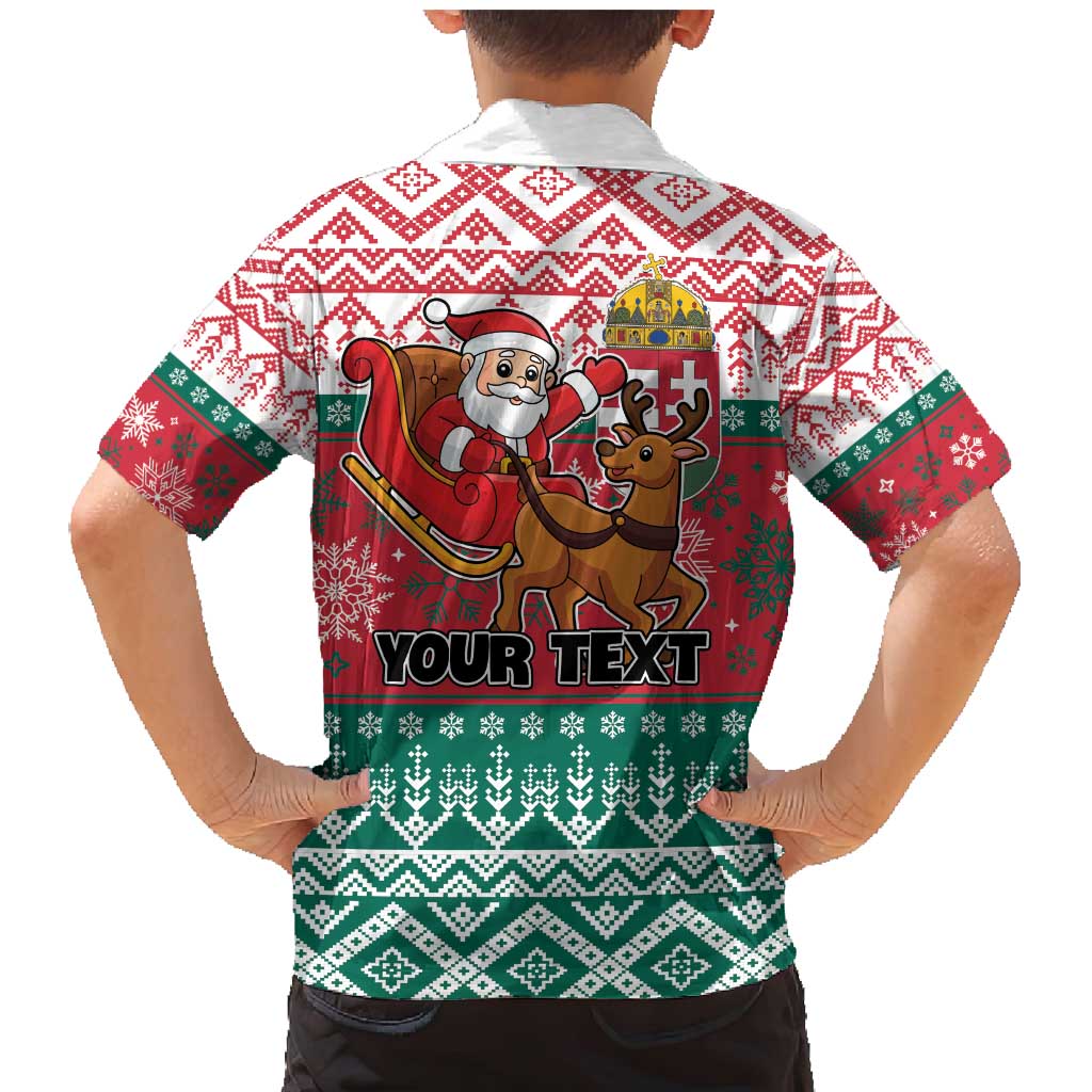 Personalized Hungary Christmas Family Matching Mermaid Dress and Hawaiian Shirt Magyarorszag Boldog Karacsonyt - Wonder Print Shop