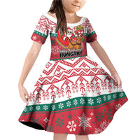 Personalized Hungary Christmas Family Matching Off Shoulder Short Dress and Hawaiian Shirt Magyarorszag Boldog Karacsonyt - Wonder Print Shop