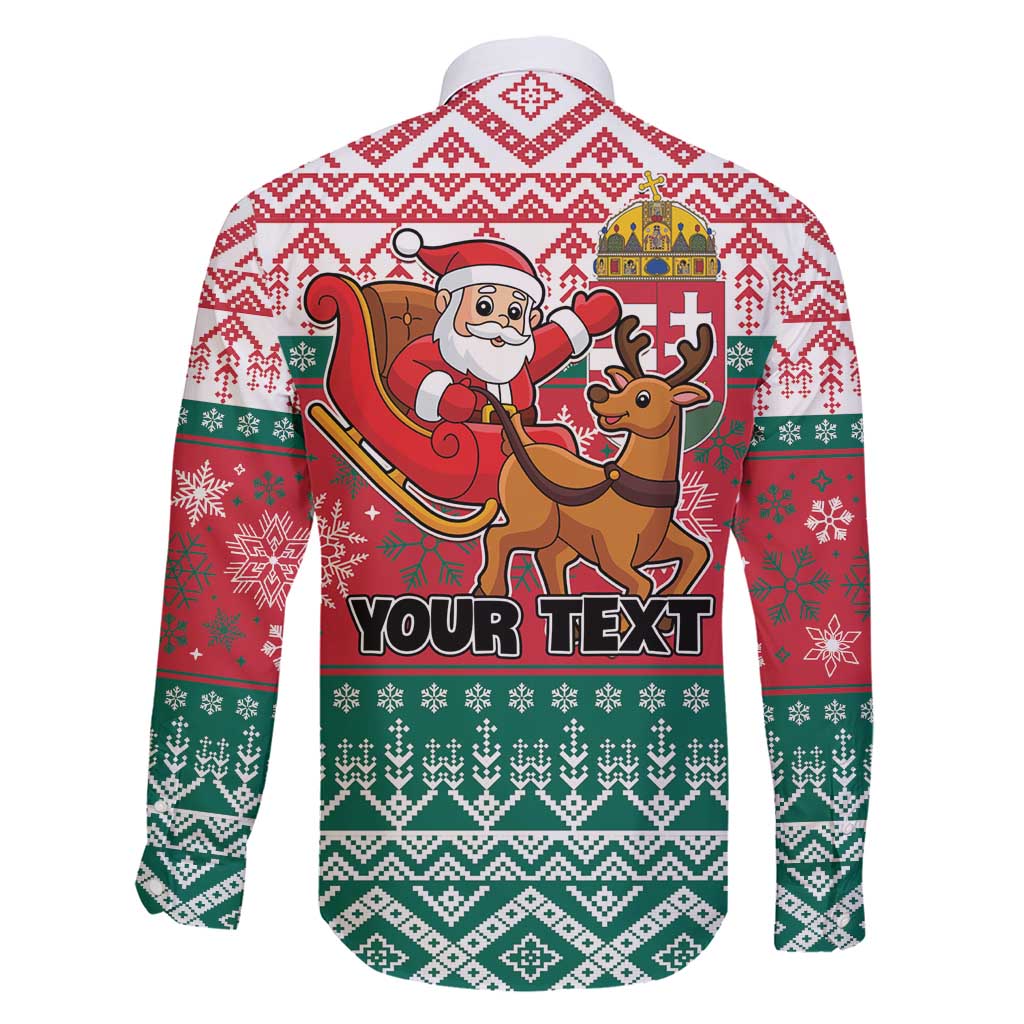 Personalized Hungary Christmas Family Matching Short Sleeve Bodycon Dress and Hawaiian Shirt Magyarorszag Boldog Karacsonyt - Wonder Print Shop
