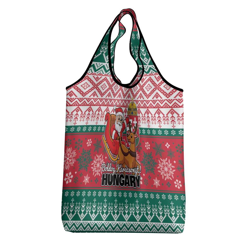 Hungary Christmas Grocery Bag Magyarorszag Boldog Karacsonyt
