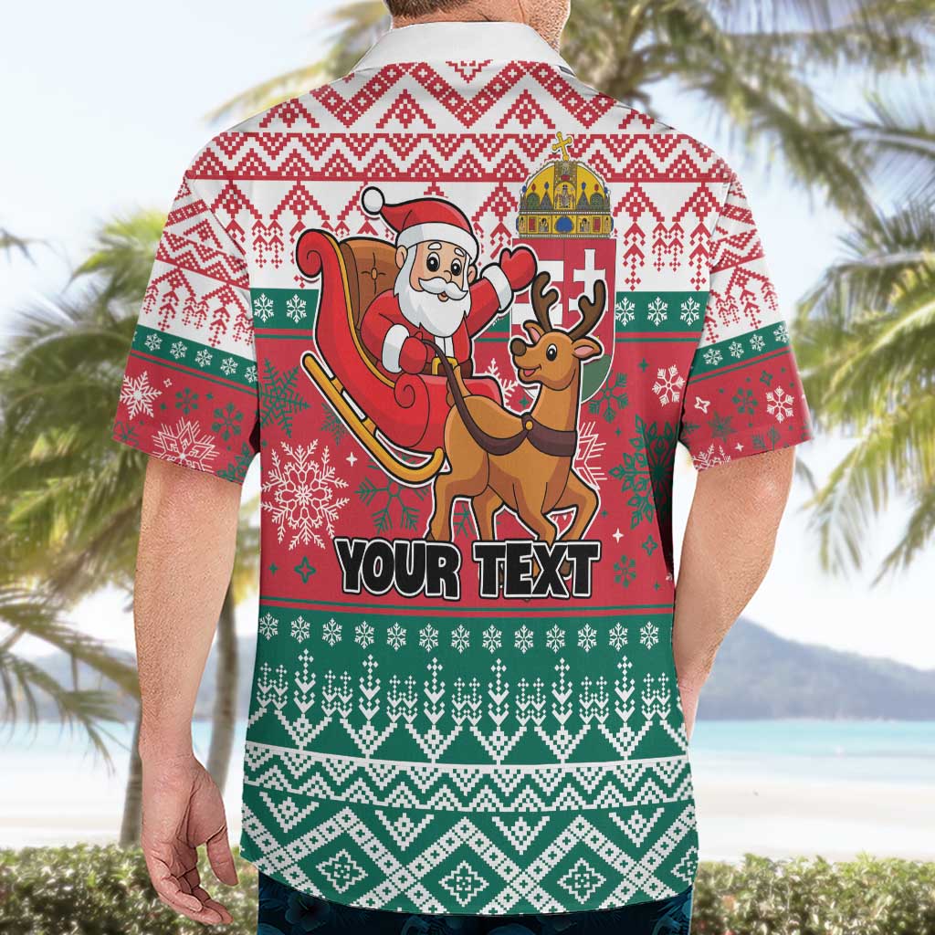 Personalized Hungary Christmas Hawaiian Shirt Magyarorszag Boldog Karacsonyt - Wonder Print Shop